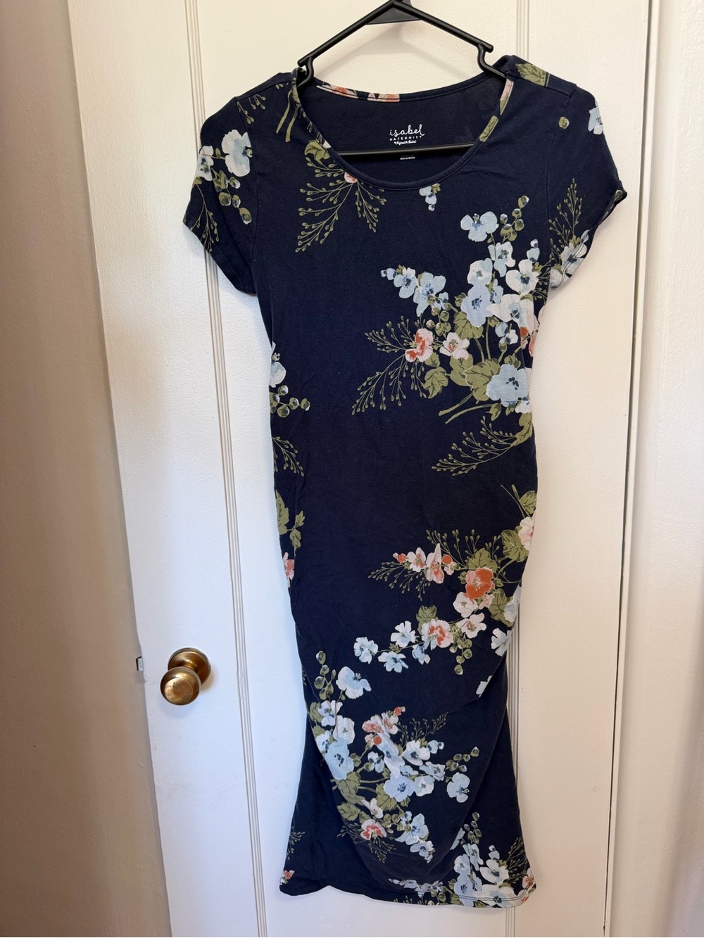 Isabel Maternity by Ingrid & Isabel Navy Floral Maxi Dress